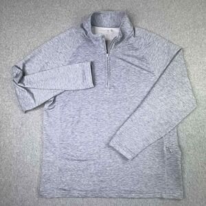 Bonobos Golf Pullover Men's L Performance 1/4 Zip Pullover‎ Blue Zip Pocket
